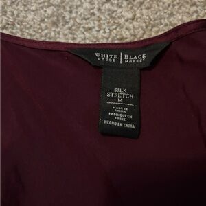 White House Black Market Burgundy Camisole